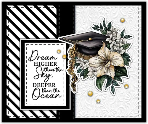 Vista 2 de Juego de libros de graduación y flores, sellos y troqueles transparentes para hacer tarjetas, suministros de álbumes de recortes, sellos de silicona