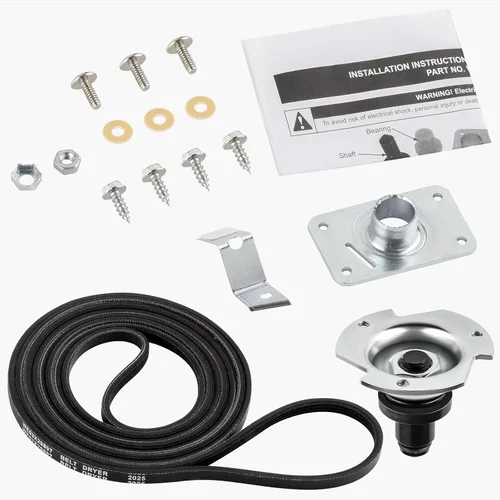 Vista 8 de WE3M33 Conjunto de eje y soporte de secadora compatible con secadores GE Kenmore Hotpoint, pieza de repuesto AP2049403 EA2355941 PS2355941 1515105