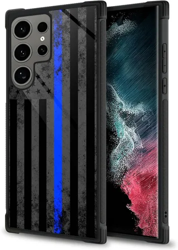 Vista 15 de Funda compatible con Samsung Galaxy S24 Ultra, Alien Night Back+Soft Silicone Acrylic TPU Design Shock Fall Prevention Funda protectora para Samsung
