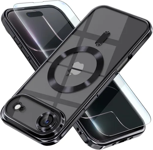 Vista 42 de Misea Funda magnética para iPhone 14 compatible con MagSafe [nunca amarillenta] [protección contra caídas de grado militar] protector completo