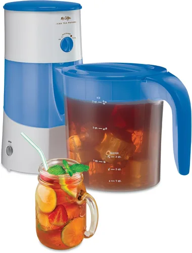Vista 3 de Máquina para preparar té helado de Mr. Coffee, 3 cuartos de galón, 1, Azul