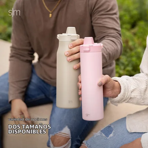 Vista 9 de Simple Modern Botella de agua filtrada Botellas de agua de viaje con filtro de carbono de acero inoxidable aisladas Reutilizable para agua