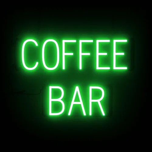 Vista 61 de SpellBrite Letrero de té Aspecto de letrero de té neón, luz LED azul, 13.1 x 6.3 pulgadas Ultra-Bright Click-Together Signage for Cafes, with