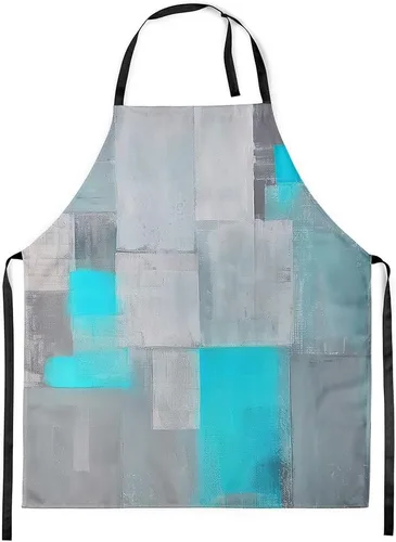 Vista 18 de jejeloiu Delantal de lunares rojos y blancos para mujeres y hombres, de 26 x 31 pulgadas, diseño retro de lunares