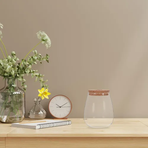 Vista 7 de 2 Sets Hydroponic Glass Vase with Cork for Orchid Cuttings