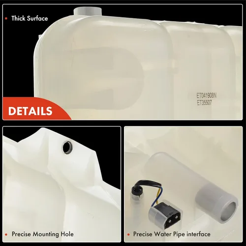 Vista 6 de A-Premium Tanque de depósito de recuperación de desbordamiento de refrigerante del motor [w/tapa] Compatible con Volvo VN VN42T 1998-1999, VN VN64T