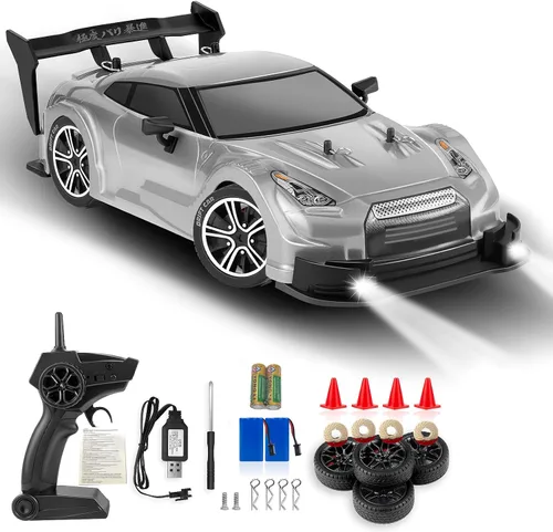 Vista 10 de Auto de Derrape RC, Coches RC de Derrape a Escala 1:16, Auto de Carreras RC 4WD de 2.4GHz, Vehículo de Derrape de Control Remoto de Alta Velocidad