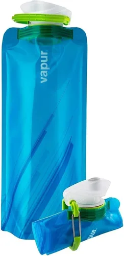 Vista 14 de Vapur Botella de Agua Plegable con Mosquetón, Botella Compacta que se Pliega Completamente para Hidratación en Movimiento, Ideal para Viajar