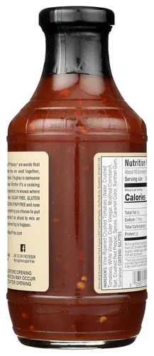Vista 2 de G Hughes Salsa BBQ Sin Azúcar 17.28 oz