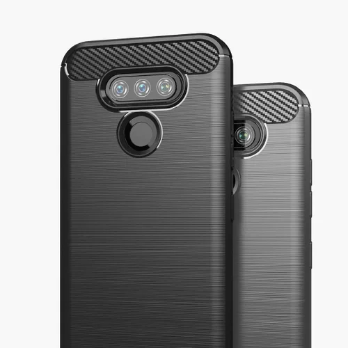 Vista 7 de Osophter Funda para LG Premier Pro Plus L455DL, LG Xpression Plus 3 Funda de goma TPU flexible de absorción de golpes para LG Harmony 4 (negro)