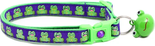 Vista 8 de Collar de gato de rana - Seguridad - Breakaway - Pugs2Persians (pequeño 10 libras y menos), azul)