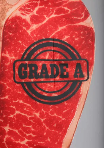 Vista 6 de Disfraz de Bistec Grado A para Adultos Multicolor