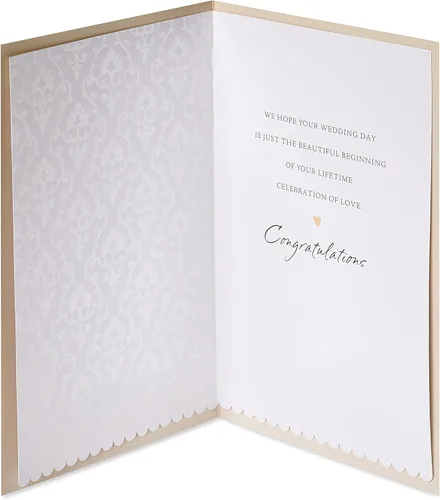 Vista 2 de Tarjeta de boda American Greetings (Hermoso comienzo)