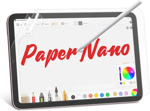 Vista 11 de bersem Paquete de 2 protectores de pantalla Paperfeel compatibles con iPad Mini 5 (2019) y iPad Mini 4, compatible con lápiz, antirreflejos con kit