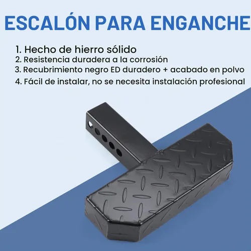 Vista 2 de DICMIC Protector de parachoques de remolque antideslizante y óxido para la mayoría de automóviles, SUV, camionetas, con receptor de 2 pulgadas