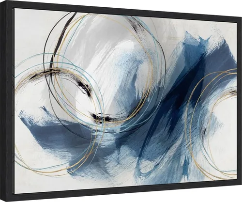Vista 2 de Amanti Art Isabelle Z - Lienzo enmarcado para pared, 16 x 23 pulgadas, diseño de desvío, lienzo enmarcado para pared, arte abstracto, decoración
