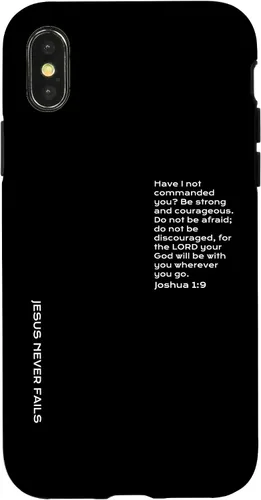 Vista 5 de iPhone 13 Pro Max Be Strong And Courageous, Joshua 1, funda cristiana del día del padre