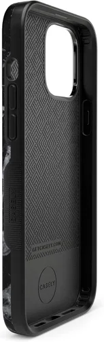 Vista 11 de Casely Funda para iPhone 13 mármol negro perla Diseño protector audaz Compatible con MagSafe