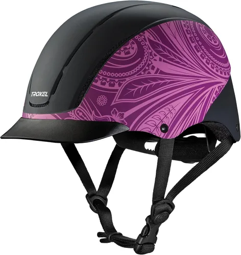 Vista 13 de Troxel Spirit Duratec Casco de equitación de cobertura completa, diseño ajustable de perfil bajo, equipo de equitación de seguridad