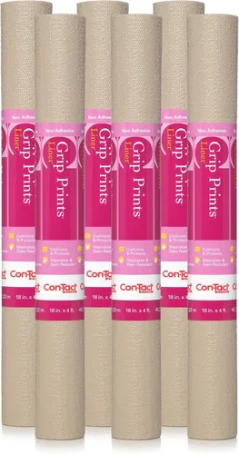 Vista 10 de Con-Tact Brand Grip Prints - Forro versátil y duradero no adhesivo antideslizante para cajones y gabinetes, 12 pulgadas por 5 pies en piedra