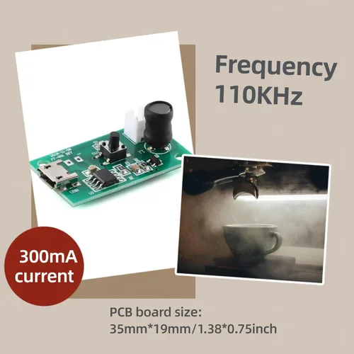 Vista 4 de 3 piezas Módulo Humidificador USB Módulo de Pulverización USB Placa de Circuito Módulo de Atomización Placa de Atomización de 5V Placa de Circuito