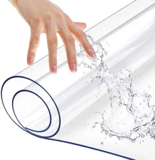 Protector cuadrado de vinilo transparente para mesa de mesita de noche, protector de mesa de PVC, plástico, mantel de mesa, tapete de escritorio,