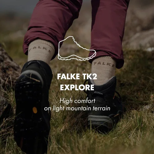 Vista 8 de Falke - Calcetines de senderismo para hombre, color negro