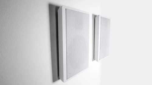Vista 2 de Rockville 2 RockSlim Blanco Altavoces de Cine en Casa de 13,3 cm, 240w, Montaje en Pared, Altavoces delgados Fáciles 240W Peak, 80W RMS Per Pair