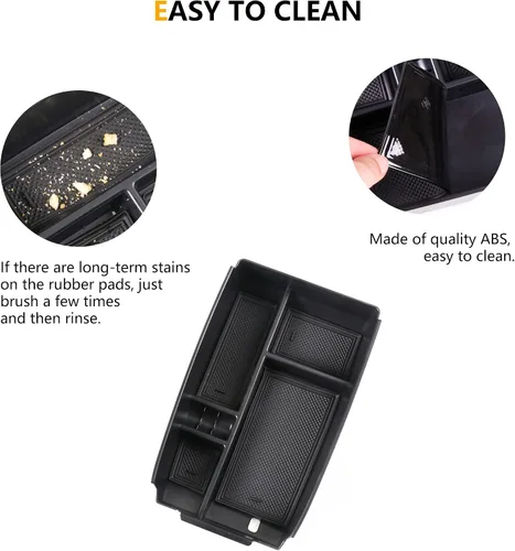 Vista 4 de Organizador de consola central compatible con Ford Escape 2020-2025 2021-2025 Ford Bronco Sport Accesorios interiores Bandeja de almacenamiento