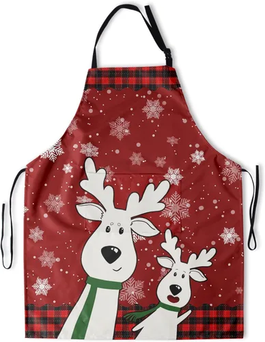 Vista 12 de Kawani Delantal adulto con bolsillos, delantal de cocina de chef Negro Floral