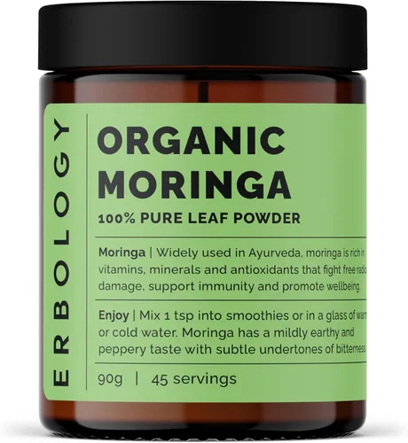 Vista 15 de Erbology Polvo orgánico Amla de 3.2 onzas, 45 porciones, grosella espinosa india, regeneración de la piel y el cabello, rico en vitamina C
