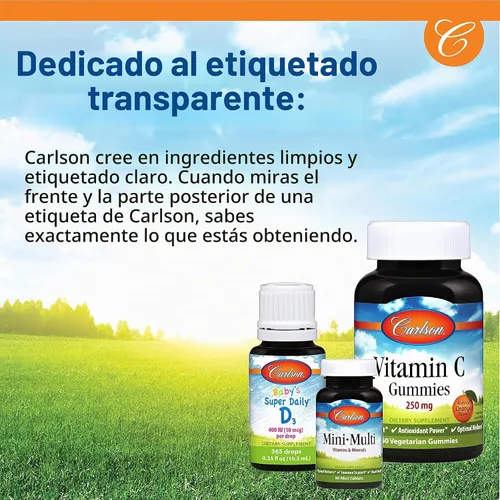 Vista 4 de Carlson Magnesio, 350 mg, Soporte de Circulación, Salud Nerviosa, 180