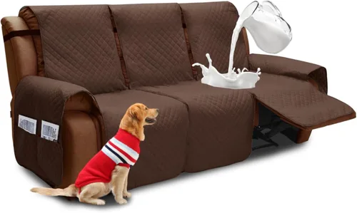 Vista 54 de XINEAGE Funda para Sillón Reclinable Resistente al Agua, Fundas Antideslizantes para Silla Reclinable con Bolsillos, Fundas Acolchadas Gruesas
