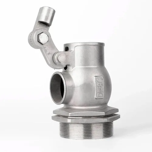 Vista 4 de Válvula de bola flotante ajustable de acero inoxidable 304 - Control de nivel de agua DN100 de 3 pulgadas para tanques y piscinas, 1 unidad