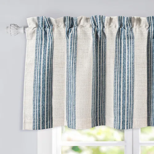 Vista 22 de DriftAway Chris Linen - Cenefa forrada de lino de 2 capas con aislamiento térmico para oscurecer la habitación, cenefa de ventana opaca con bolsillo