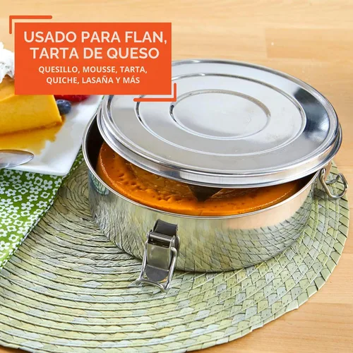 Vista 6 de [Usado] IMUSA USA PHI-T9220 molde para flan de acero inoxidable, 1,5 cuarto de galón, plateado