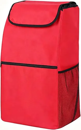 Vista 13 de Bolsa de repuesto para carrito de comestibles/carrito de compras - Bolsa de tela Oxford Trolley Waterproof Spare Bag with Side Pockets and Front