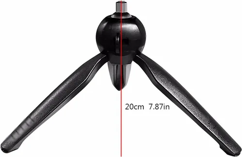 Vista 2 de HIHELO Trípode para proyector Soporte de proyector Mini trípode con cabezales giratorios de 360 grados para montaje de proyectores con cabezal