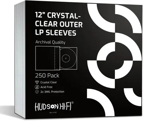Vista 11 de Hudson Hi-Fi - Fundas interiores antiestáticas para discos de vinilo de 50 unidades - Fundas transparentes duraderas para discos - Protege tus