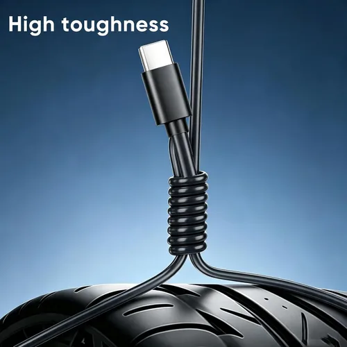 Vista 5 de Cable USB C a USB C de 6 pulgadas, paquete de 10 cables cortos USB-C de Negro