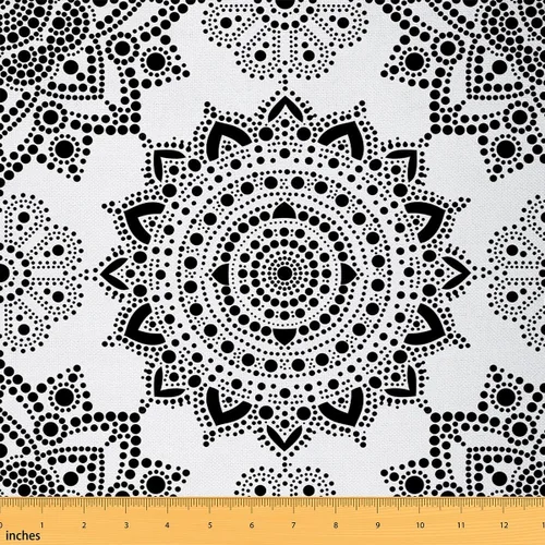 Vista 42 de Castle Fairy - Tela decorativa con flores Mandala de Castle Fairy por The Yard, diseño rústico de diente de león floral naturaleza planta