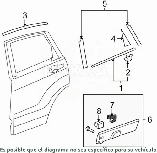Vista 6 de Rexka 10 unids inferior exterior puerta burlete clip para Honda 75315-S9A-004 10pcs
