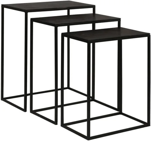 Vista 4 de Coreene - Mesa anidable de 25.5 pulgadas (juego de 3)