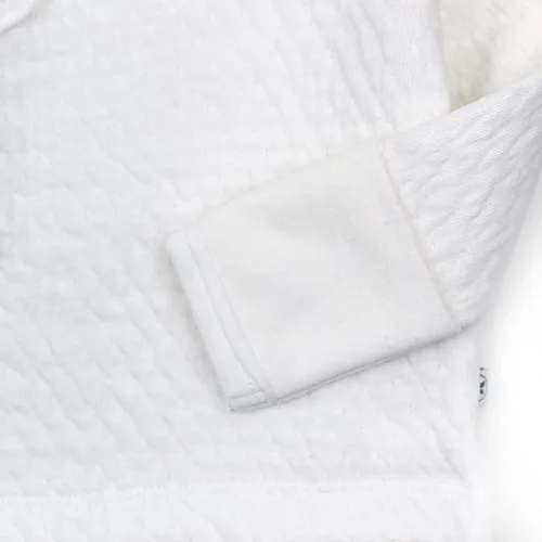 Vista 2 de HonestBaby Side-Snap Matelasse Mini Quilted Top in Cozy 100% Organic Cotton Infant Baby Boys, Girls, Unisex
