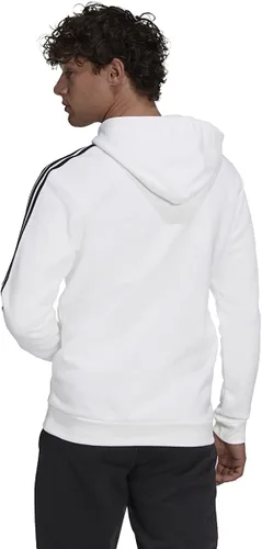 Vista 2 de adidas Sudadera con capucha Standard Essentials Fleece de 3 rayas para hombre