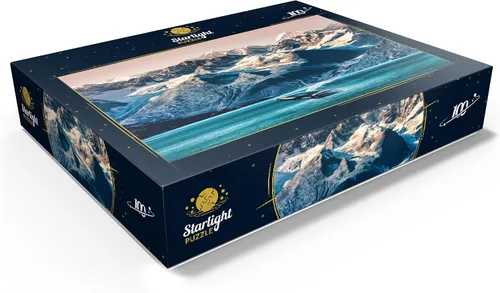 Vista 3 de MyPuzzle Alaska Whales - Rompecabezas prémium de 100 piezas, fabricado en Estados Unidos