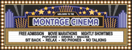 Vista 10 de Letrero personalizado de marquesina de teatro, arte de pared vintage de noche de cine para cine en casa o sala de juegos, 18 x 7, 28 x 11, 36 x 15