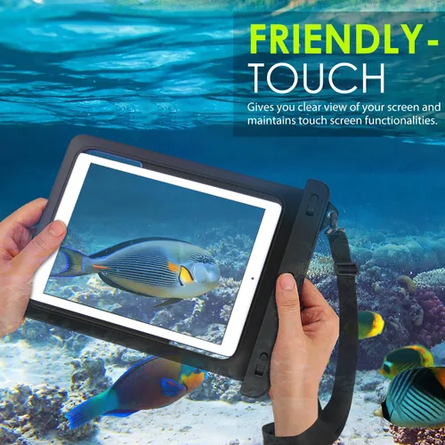 Vista 2 de MoKo Funda impermeable para tableta, bolsa IPX8 para dispositivos de hasta 10,2 pulgadas Compatible con iPad Mini 6, iPad 9, iPad 9.7 6/5/4/3/2