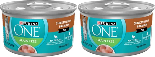 Vista 17 de Purina ONE Natural, alimento húmedo para gatos sin granos, paté, receta de pollo - (Paquete de 24) latas de 3 onzas con apertura fácil