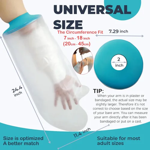 Vista 5 de Fundas de fundición para brazo de ducha – Funda impermeable para adulto, cómodo protector de molde reutilizable para brazo de ducha, bolsa
